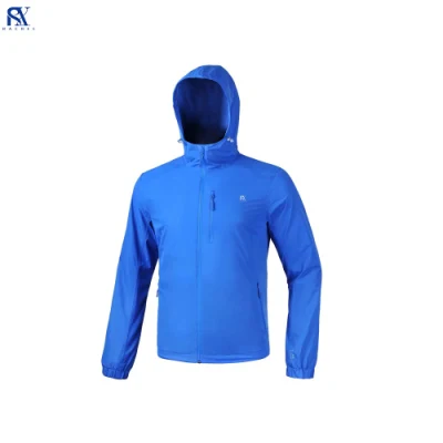 Giubbotti impermeabili da uomo per esterni Abbigliamento sportivo antivento Softshell Hoody Windbreaker Giacca da pioggia leggera Parka con Fodera in mesh