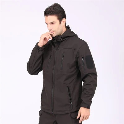 Nero nuovo stile ESDY stile militare di caccia stile tattico Giacca Softshell