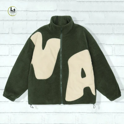  Fabbricare Heavyweight High Quality Sherpa Fleece Jacket Man Factory Wholesale Giacca invernale in pile personalizzata