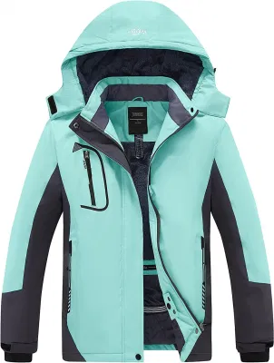  Colori a contrasto all′ingrosso uomo giacca rivestita in fibra di Fleece invernale impermeabile Impermeabile 3 in 1 da sci Windbreaker impermeabile