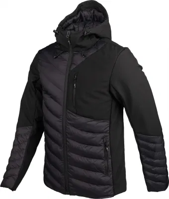  Abbigliamento personalizzato Design Produttori caldo Puffer Sport Escursionismo Softshell ibrido Giacca da esterno per uomo