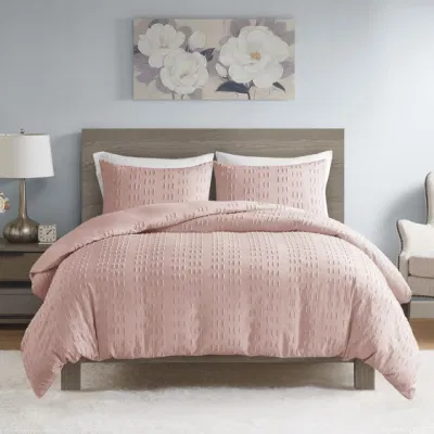  Nuovo modello di lusso per tutte le stagioni lenzuola in tessuto a righe con clip Comforter Set alta qualità 100% poliestere rosa clip letto jacquard piumone Set di coperture