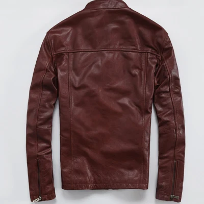 Giacca vera Scooter MotoveLeather vestiti pigskin Cappotti Bomber in pelle