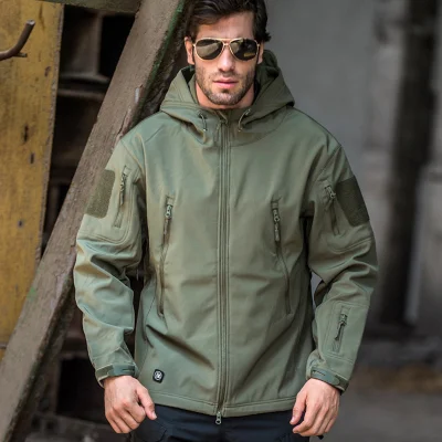  Softshell tattica impermeabile giacca Shark-pelle uniforme militare Esercito fabbrica di abbigliamento militare Vendita diretta vestiti da caccia Abbigliamento militare giacca da combattimento militare