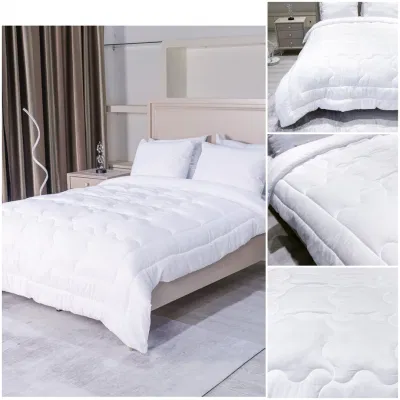 Fornitore in fabbrica White microfibra trapuntato Queen Size Comforter coperta personalizzata Piumone in cotone