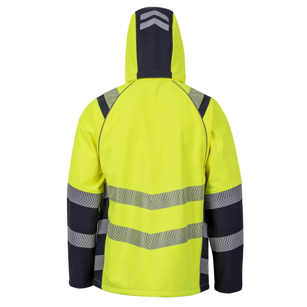 Hiviz Custom Logo Work Wear Uniform Softshell Industrial Men&prime;s Jacket