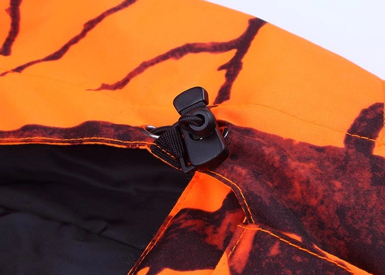 Winter Orange Camouflage Insulated Hunting Jacket