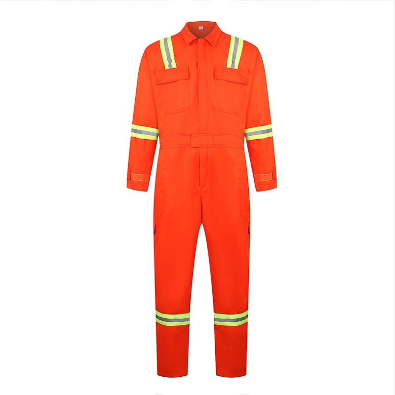 Custom Construction Hi Vis Cotton Fire Resistant Durable Uniform Jumpsuit Factory Weld Racing Traffic Mechanie Workwear Safety Wear