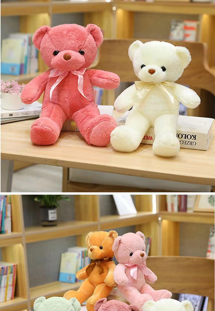 Customize 30cm Teddy Bear Small Size Bow Bear Cute Custom Plush Toy Stuffed Animal Bear for Gifts