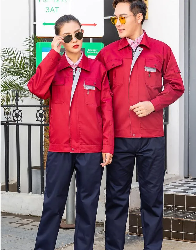 Custom Designwork Clothes Factory Work Coveralls Industrial Safety Worker Uniform Wear