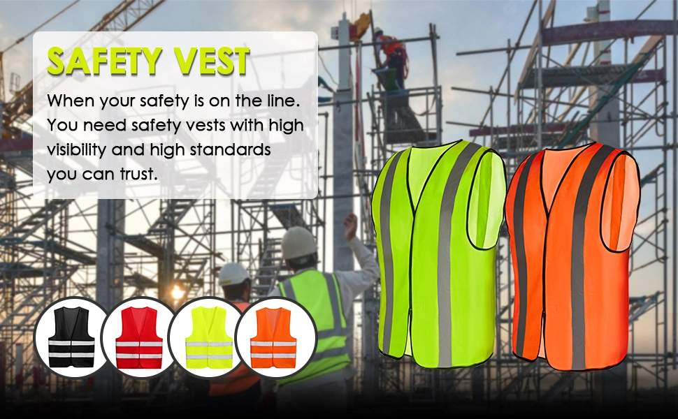 Customized High-Vis Reflective Safety Vest for Outdoor Operator and Sportsmen