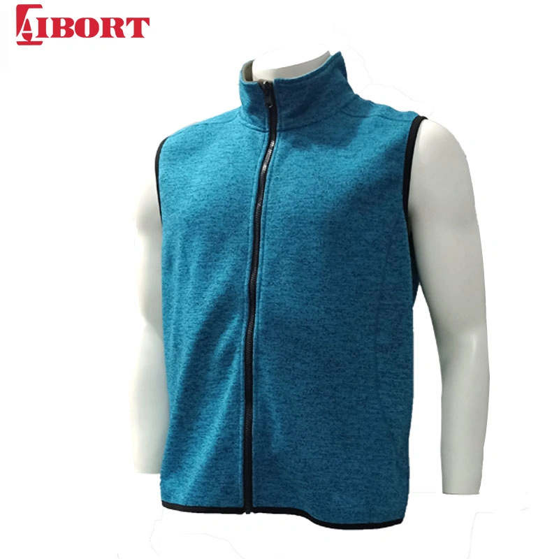 Aibort Front Zip Fleece Sleeveless Sportswear Vest (jacket-12)