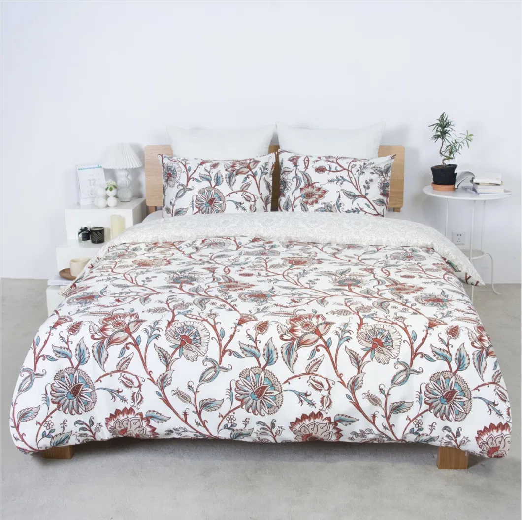 Best Quality Cotton Duvet Cover Set with Pillow Case King Queen Ultra Soft Customized Designs Cotton Bedding Set