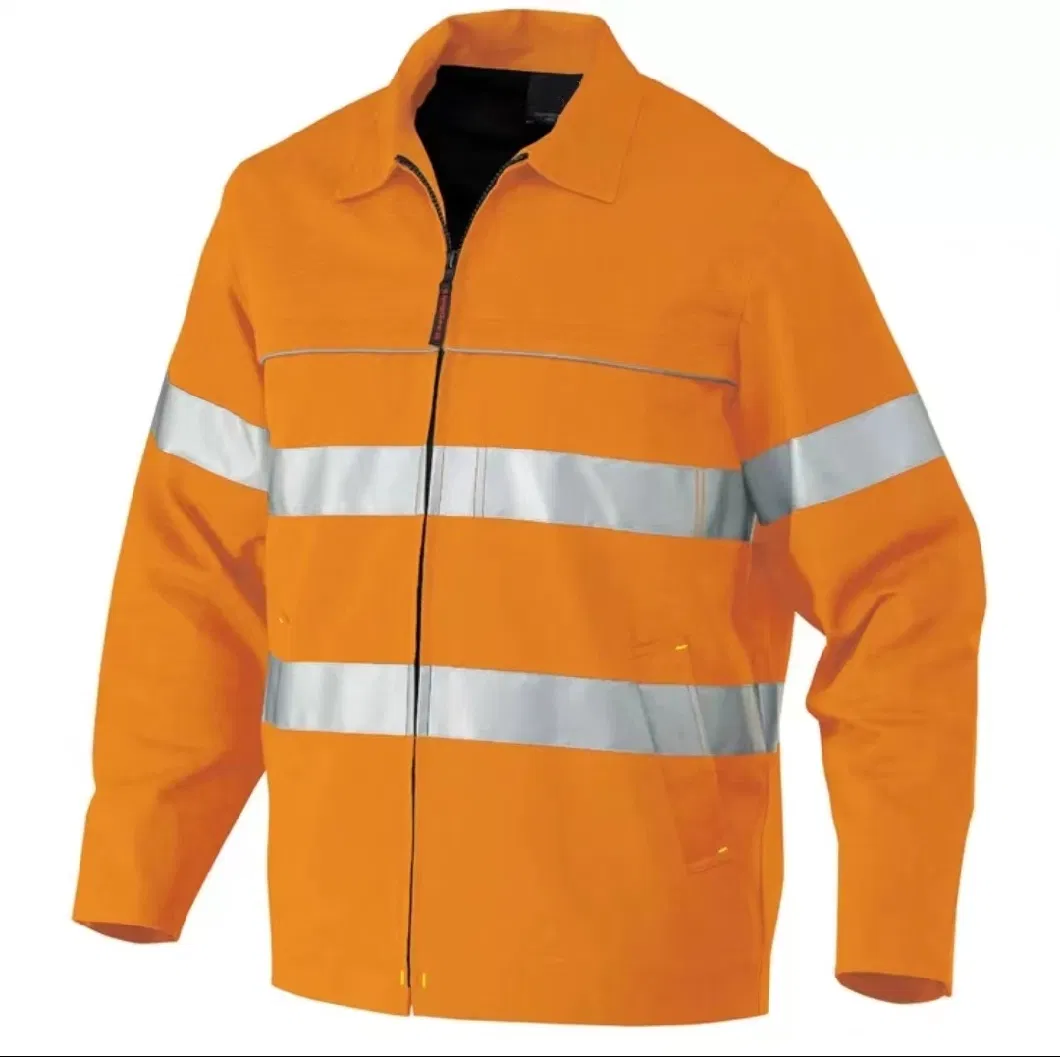 Armor Manufacturer China Reflective Safety Clothing Waterproof Hi Vis Cotton Jacket with 3m Tape