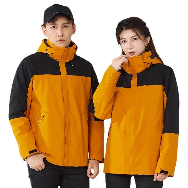 Wholesale Unisex Outdoor Hiking Jacket Removable Fleece Lining Softshell Waterproof Windbreaker OEM Custom Logo Outdoor Jacket for Men Women