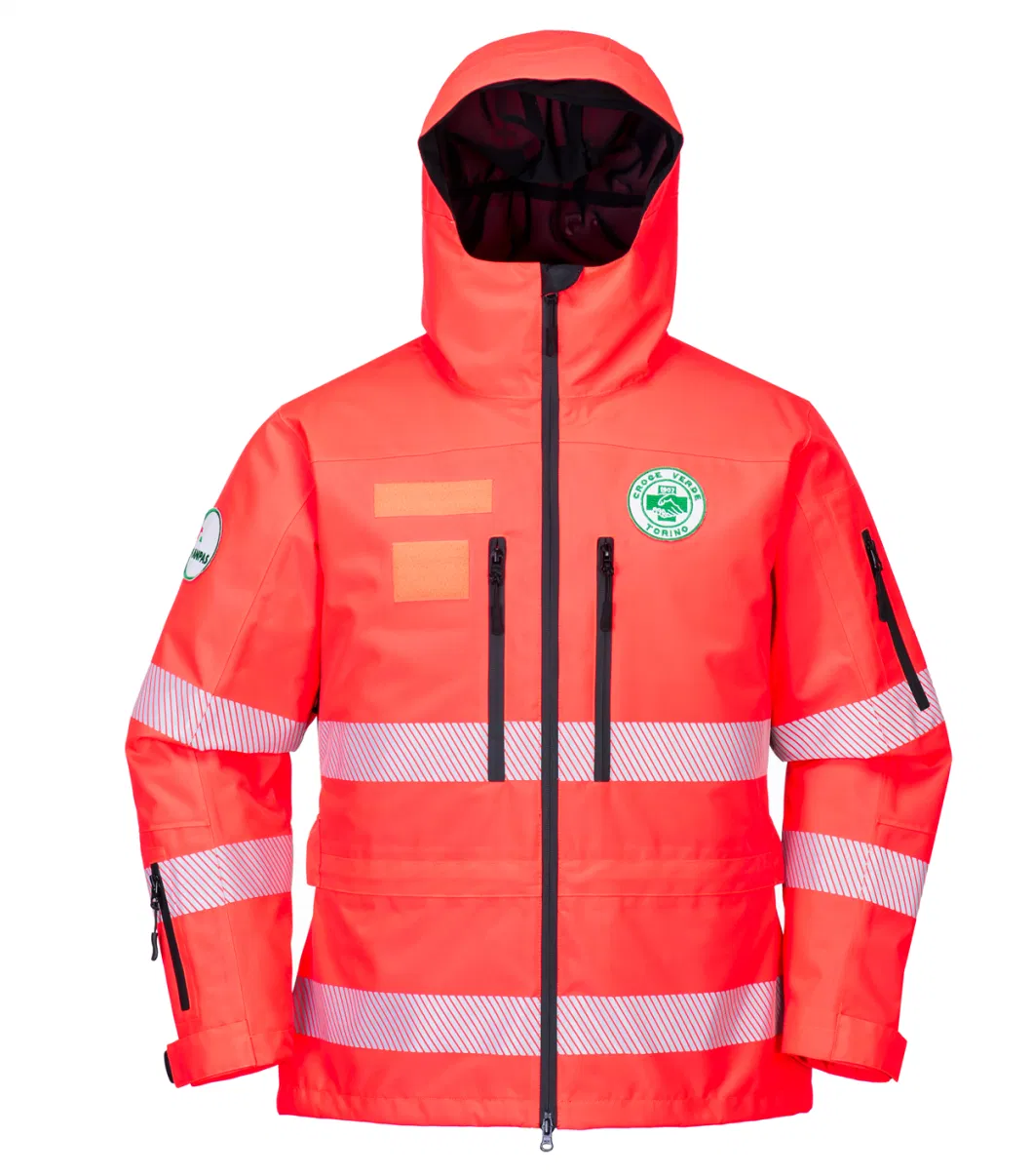 Custom En20471 Class 3 Hi Vis Yellow Reflective 3 in 1 Winter Safety Jackets