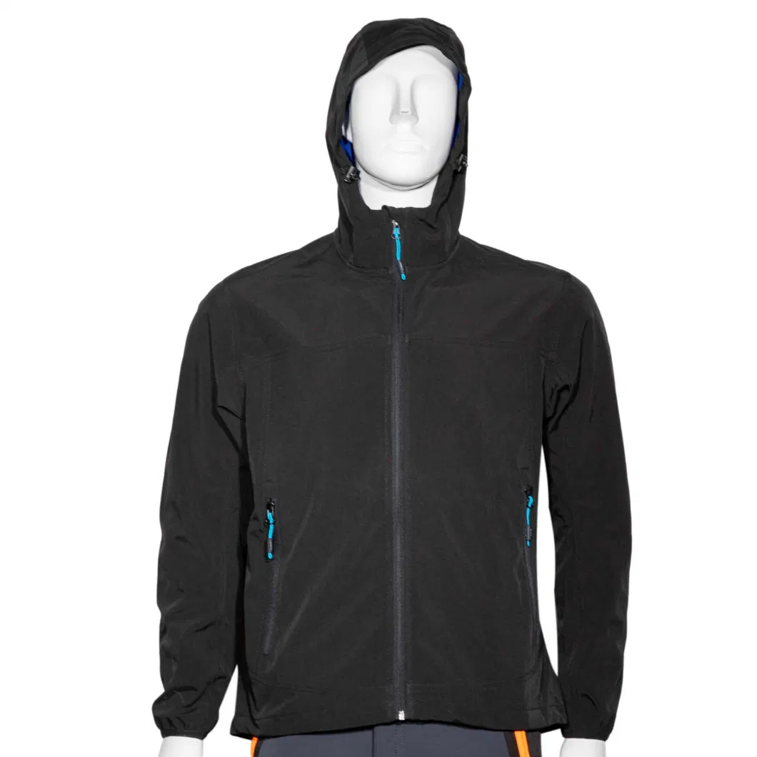 Men&prime;s Light Weight Spring/Autumn Waterproof Breathable Bonded Softshell Outdoor Jacket