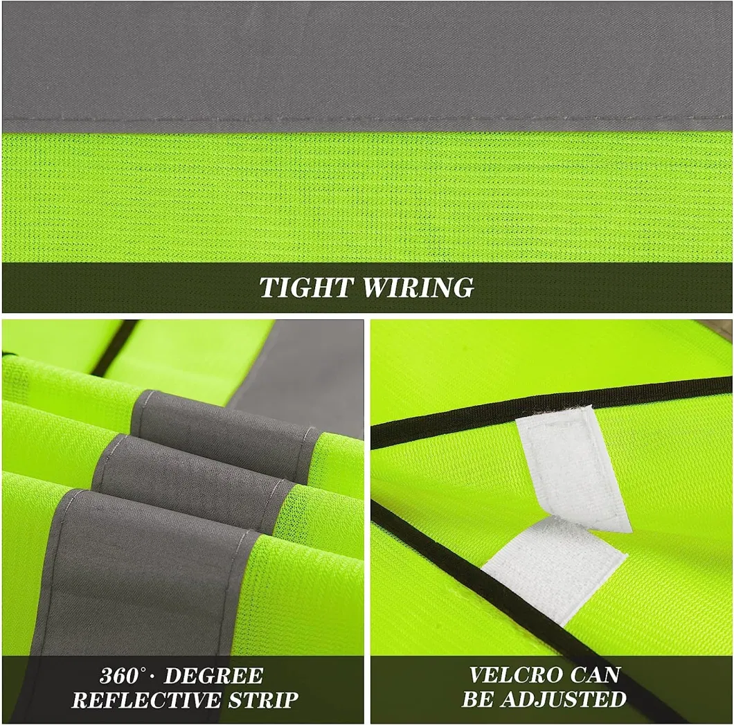 Customized High-Vis Reflective Safety Vest for Outdoor Operator and Sportsmen