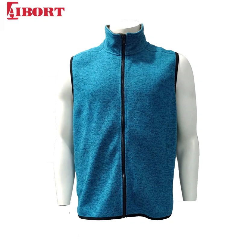 Aibort Front Zip Fleece Sleeveless Sportswear Vest (jacket-12)