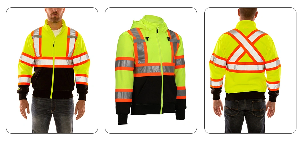 Custom Design Wholesale Man Hi-Vis Workwear Softshell Jacket for Winter