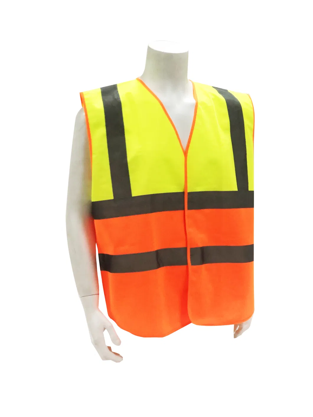 High Visibility Reflective China Safety Vests with Hook and Loop Front Closure