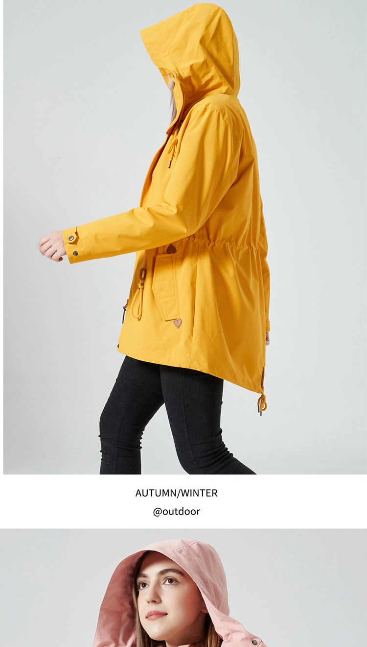 Women&prime;s 3-in-1 Winter Jacket Waterproof Rain Coat with Hood Warm Fleece Ski Jackets