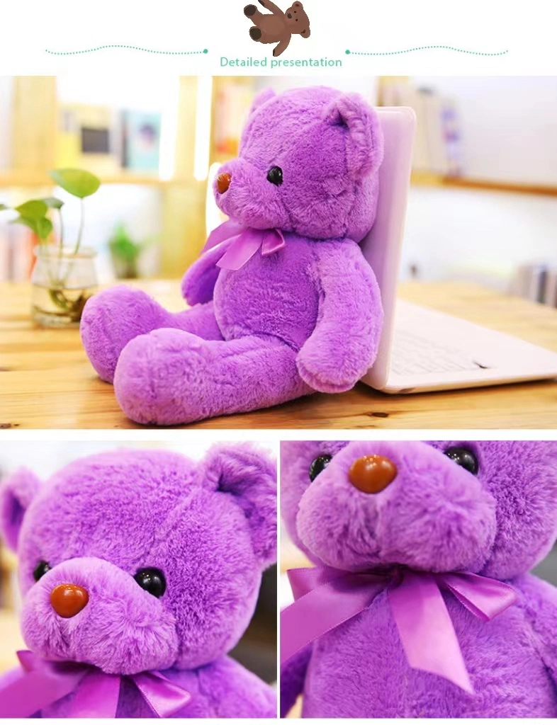 Customize 30cm Teddy Bear Small Size Bow Bear Cute Custom Plush Toy Stuffed Animal Bear for Gifts