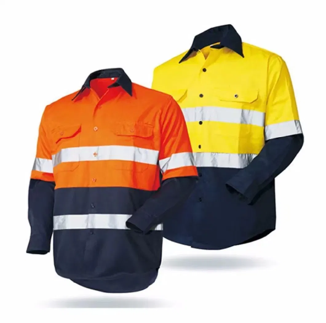 Armor Manufacturer China Reflective Safety Clothing Waterproof Hi Vis Cotton Jacket with 3m Tape