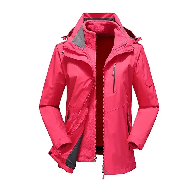 Women&prime;s Mountain Waterproof Ski Jacket Outdoor Waterproof Soft Jacket