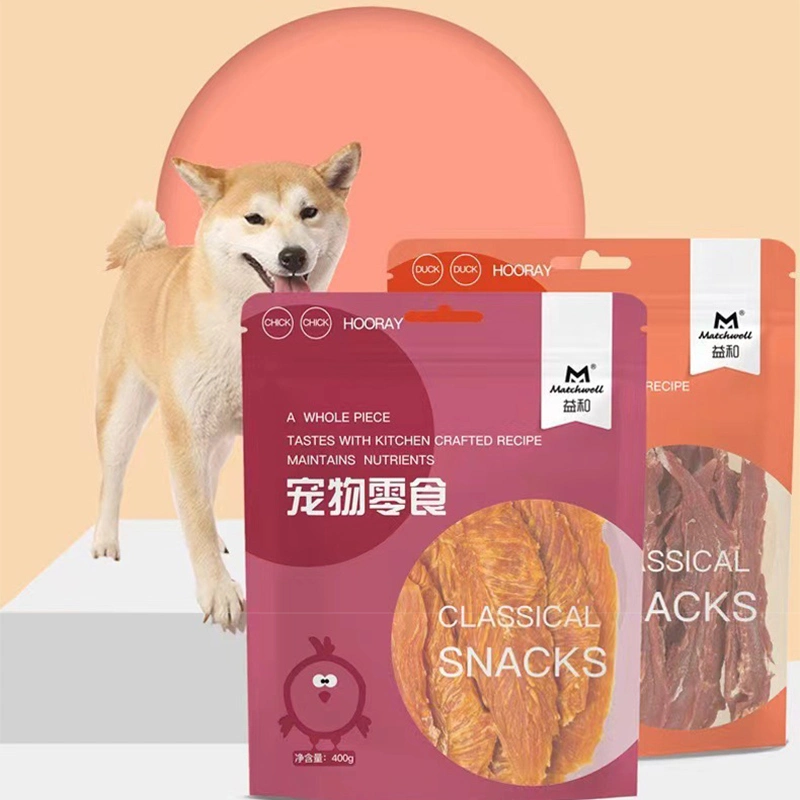 Dried Chicken Breast 400g Chicken and Duck Dried Pure Meat Strips Training Reward Dog Snacks