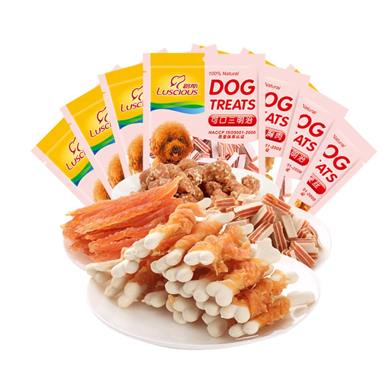 Low MOQ Chicken Breast Jerky Puppy Training Teeth Snacks 100g Pet Treats