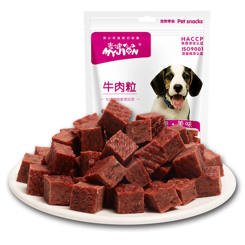 Pet Food Factory Wholesale Pet Snacks Beef Grain Teddy Poodle Whole Dog Training Dog Reward Meat Grain Mixed Food