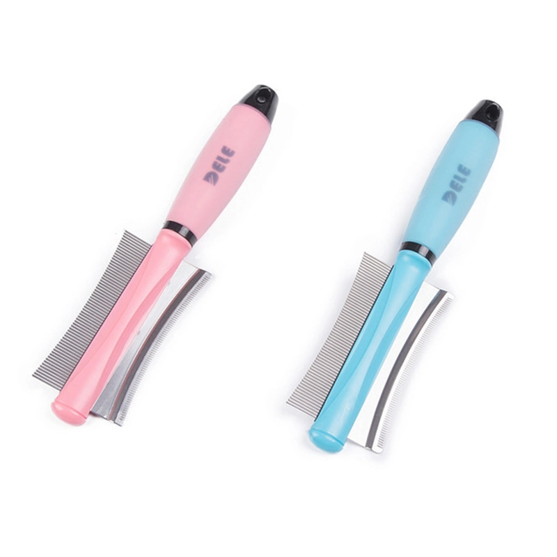 Double Row Hair Removal Pet Stainless Steel Knife Hair Beauty Care Comb