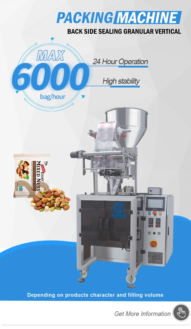 Zhongchuang Machinery Custom Automatic Loose Hazelnut Ice Candy machine Small Hay Hardware Counting Groundnut Garlic Packing Machine