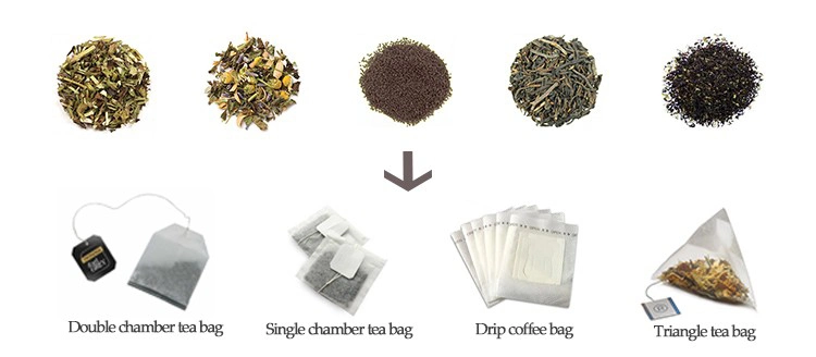 Kl-100 Automatic Inner Outer Dry Fruit Flower Loose Leaf Tea Bag Packaging Machine
