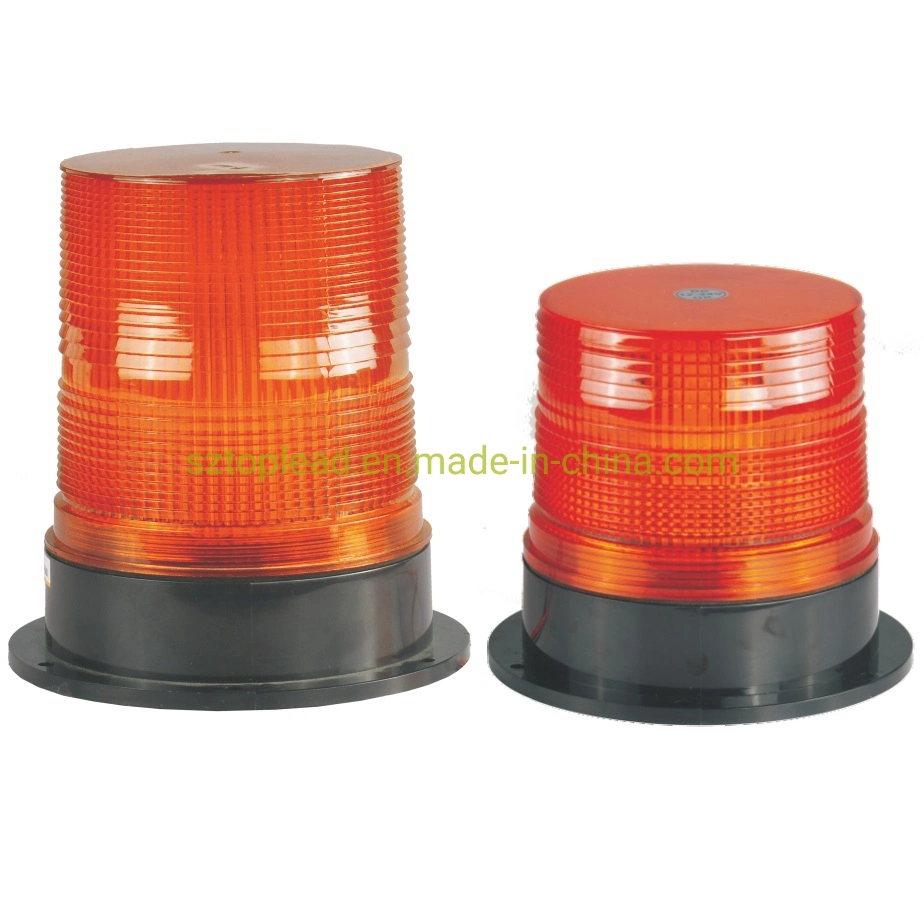 Newly Developed Warning Light DC12-48V SAE Quality Flash Beacon, LED /Xenon Strobe Lamp 4 Inch/ 6 Inch PC Housing IP65