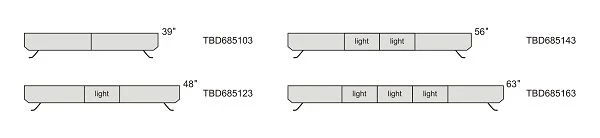 ECE R65 New Design 3W Super Bright LED Warning Police Light Bar