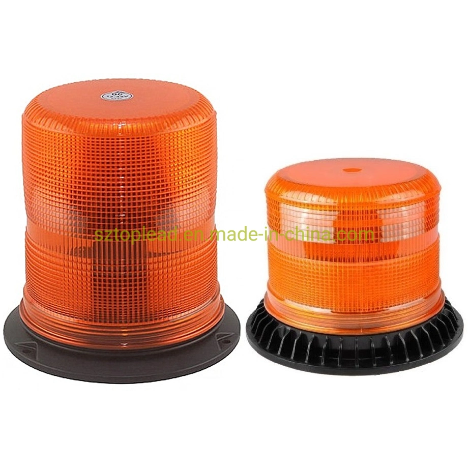 Newly Developed Warning Light DC12-48V SAE Quality Flash Beacon, LED /Xenon Strobe Lamp 4 Inch/ 6 Inch PC Housing IP65