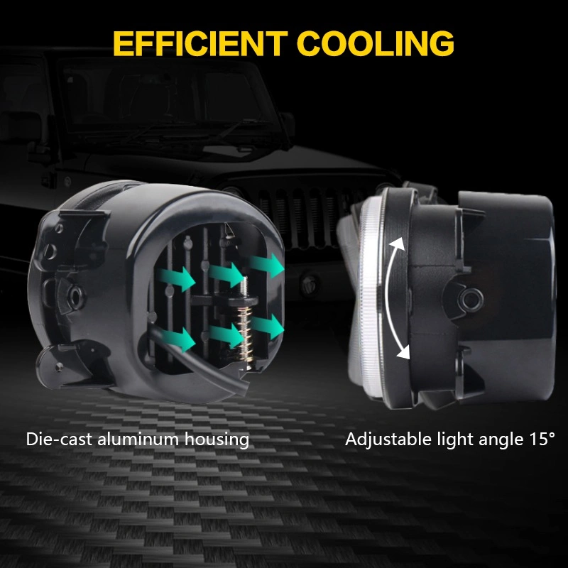 4 Inch 30W Angel Eye LED Projector Fog Light Lamp for Jeep