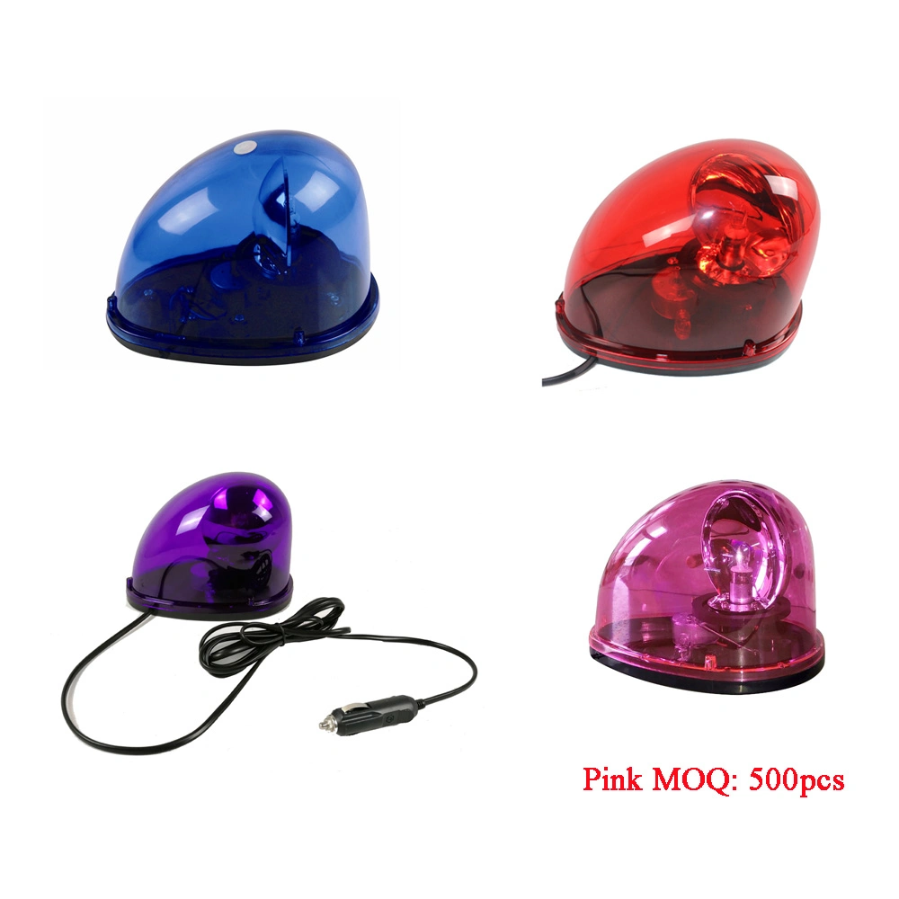 Purple Snail Flashing Light Emergency Beacon Rotating Halogen Lamp Warning Strobe Beacon Light