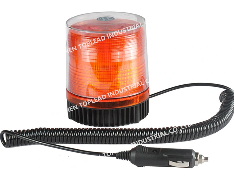 Super Bright LED Light Strobe Beacon, Red /Amber Magnetic Flashing Police Light