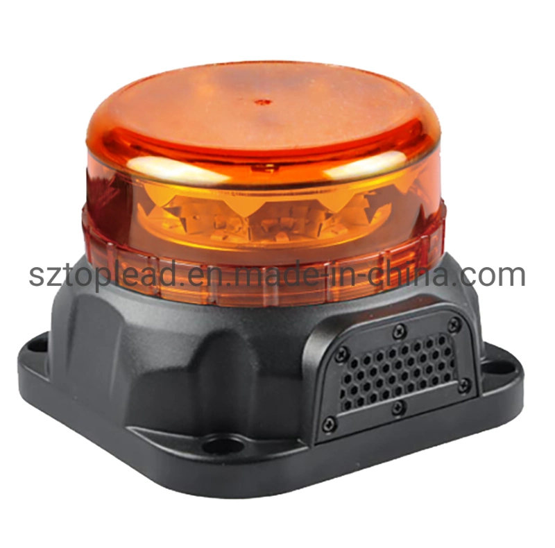 Waterproof IP65 LED 5730 Emergency Warning Beacon Light with Alarm Sound 2 in 1 Safety Snowplow Rotate Strobe Lamp R65 R10 Approval