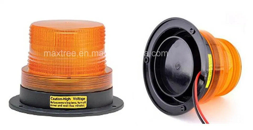 Amber Yellow Flashing 12V LED Warning Strobe Flash Emergency Light