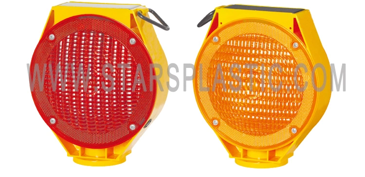 Solar LED Safety Warning Barricade Light