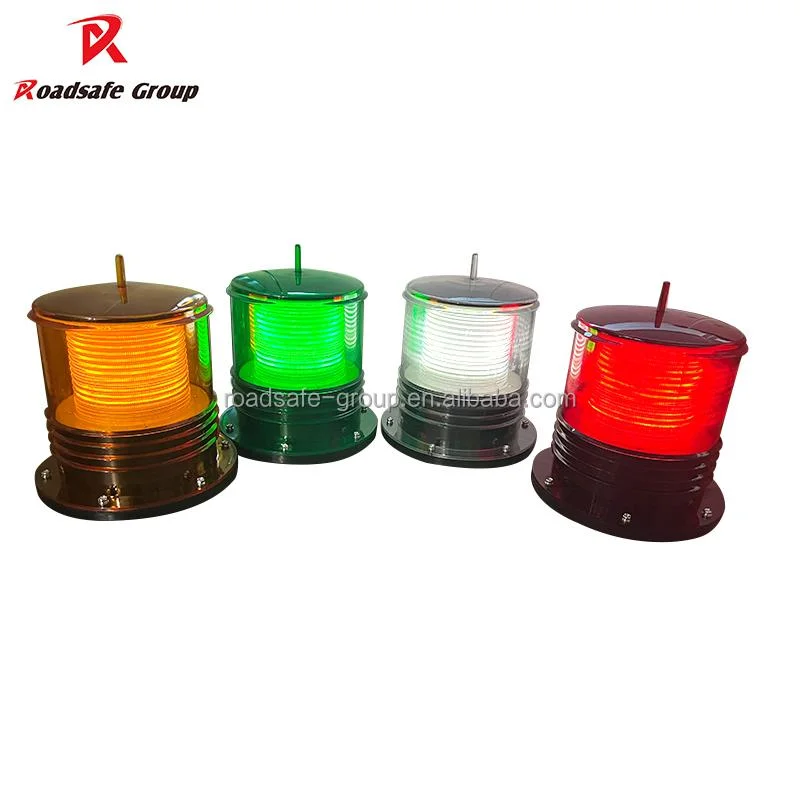 Sea Navigation Flashing LED Lamp Solar Marine Rotating Search Beacon Warning Light