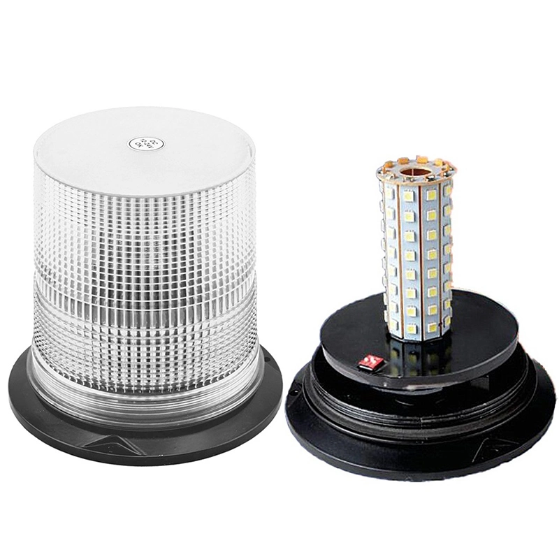 Heavy Duty Vehicles Xenon Strobe Lamp LED Beacon Warning Light with Metal Base (12-48VDC)