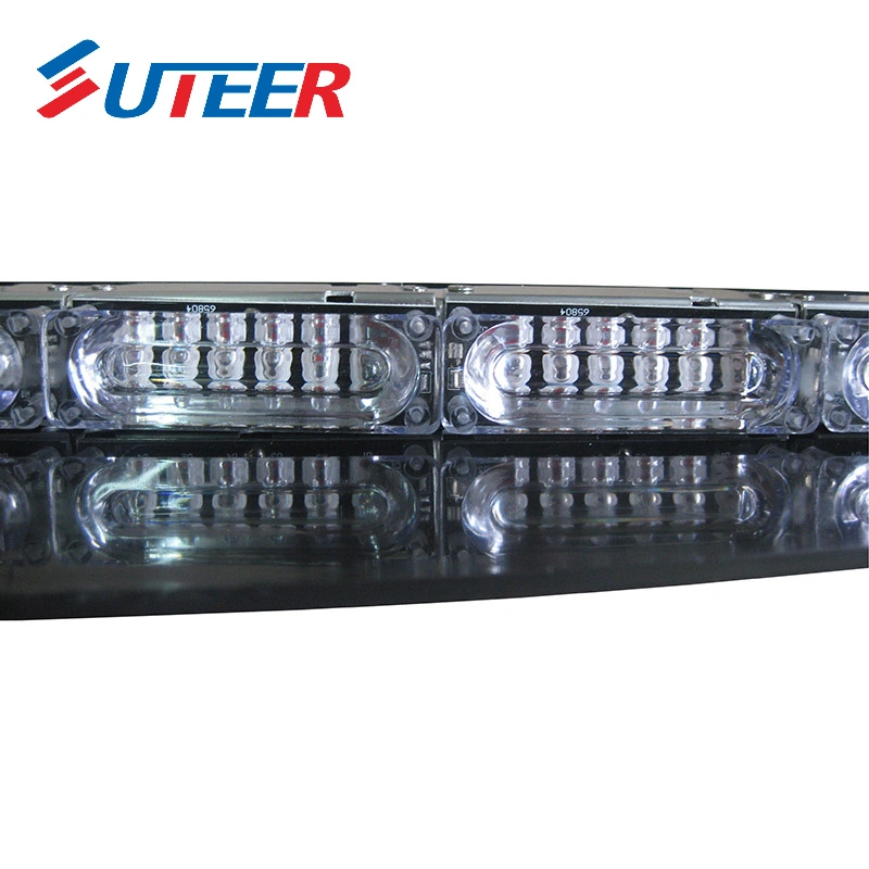 Interior Stealth 6 Linear LED Visor Light Bar for Police Fire Emergency Vehicle