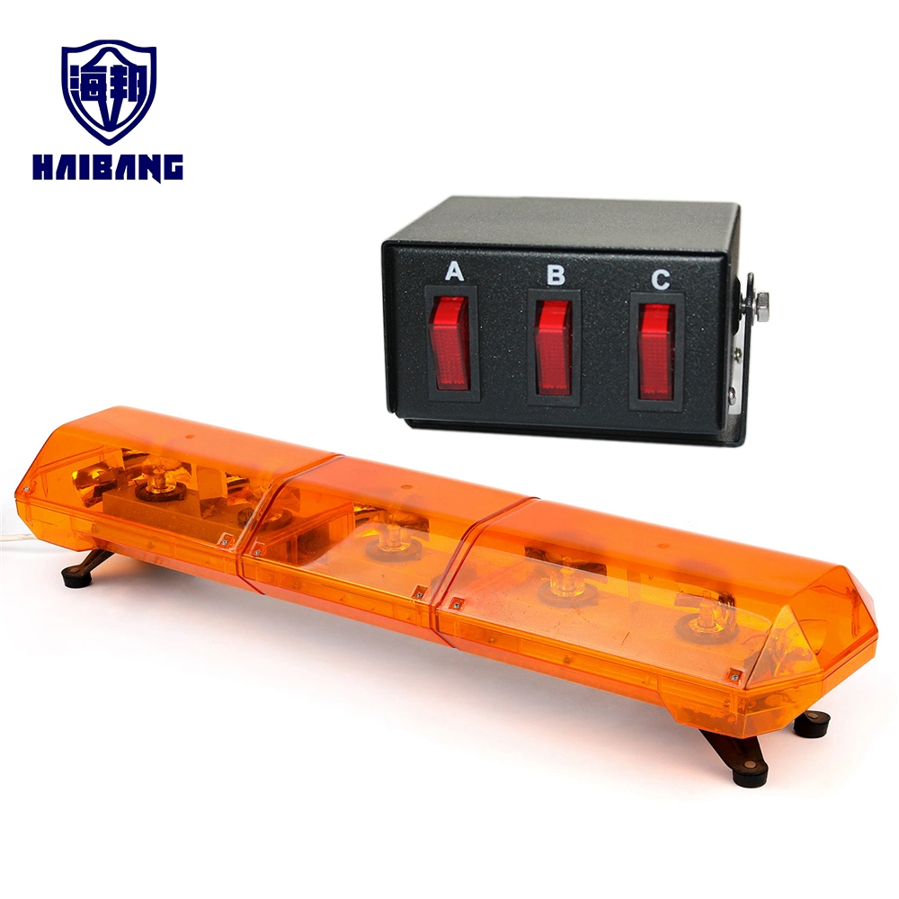 Haibang Amber Halogen Emergency Vehicle Revolving Rotating Lightbar