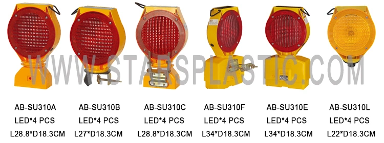 Solar LED Safety Warning Barricade Light