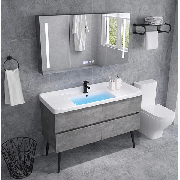 Smart Solid Wood Bathroom Cabinet Combination Wash Basin Wash Basin Cabinet Bathroom Vanity Basin Bathroom Cabinet